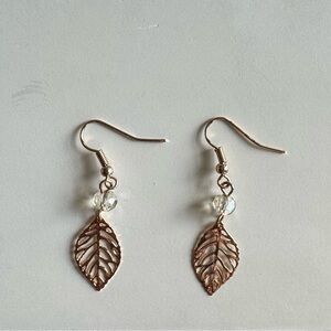 Elegant Gold Leaf Earrings